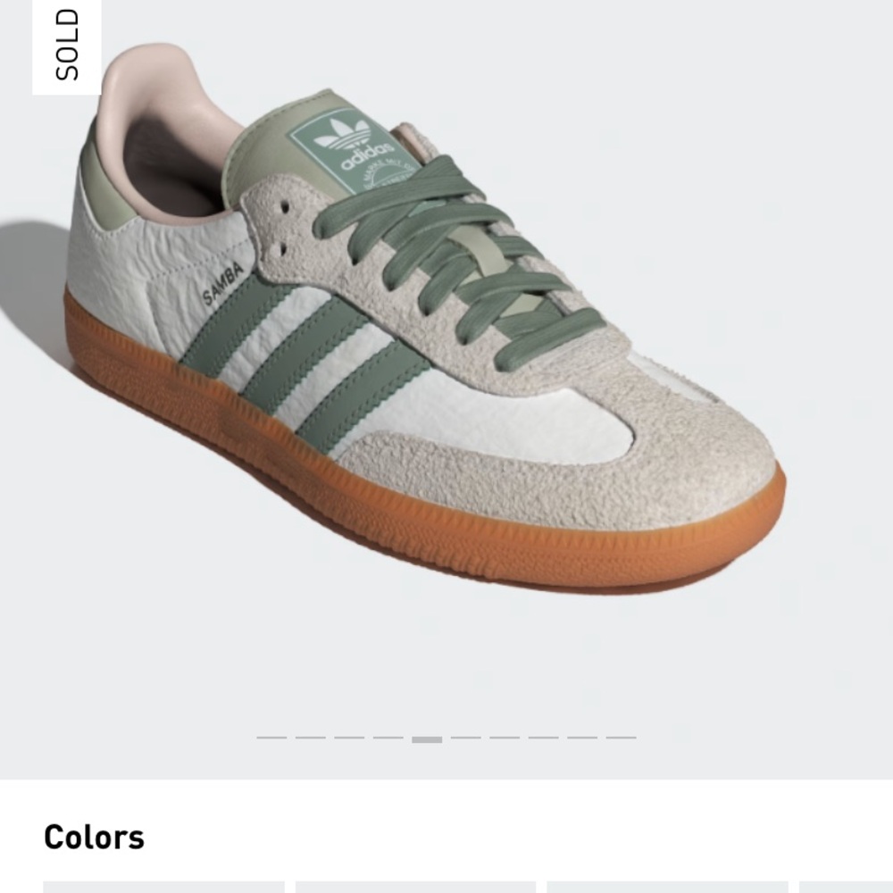 Adidas sambas putty green
